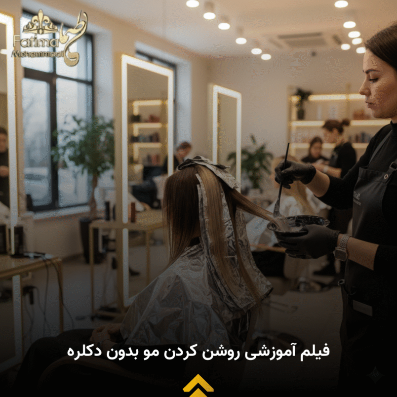 آموزش کامل روشن کردن مو بدون دکلره